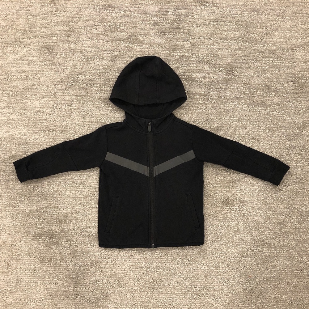 Black Toddler Hoodie - Zipper - Pockets - Size 2T - Ideology